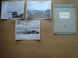 LOT DE 7 PHOTOS + DOCUMENT INFORMATION AIR FRANCE 1953 - Trasporti