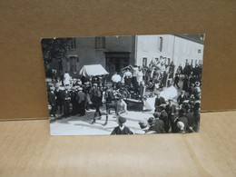 CERDON DU LOIRET (45) Carte Photo Cavalcade Char Animation Angle Place De L'église Route D'Argent - Andere & Zonder Classificatie