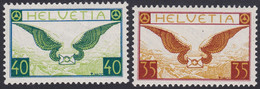 SUISSE, 1929-1937,  (Yvert 13a-14a) - Ungebraucht