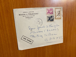 Lettre Du Maroc 1956 -agence Maritime (port Offert) - Marruecos (1956-...)