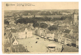 04- 2021 - BELGIQUE - FLANDRE OCCIDENTALE - YPRES  - Grand Place - Panorama - Ieper