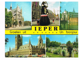 04- 2021 - BELGIQUE - FLANDRE OCCIDENTALE - YPRES  - CPSM GF Couleur -Multivues - Ieper