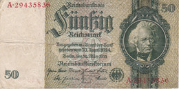 BILLETE DE ALEMANIA DE 50 MARK DEL AÑO 1933  (BANKNOTE) - 50 Mark