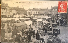 5159 Lesneven La Place Le Marché Aux Sabots Bretons - Lesneven