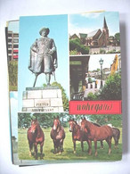 Nederland Holland Pays Bas Wolvega Met Paarden En Standbeeld - Wolvega