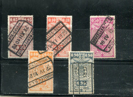Belgique 1923-31 Yt 135 136 141 142 145 - 1923-1941