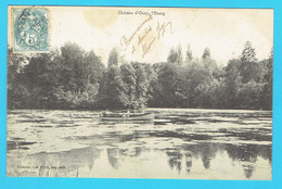 CPA Château D'Osny L'Etang  - Barques  95 Val D'Oise - Osny