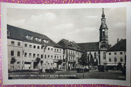 AK Großenhain - Markt Mit Blick Auf Marienkirche - DDR 1957 - Grossenhain