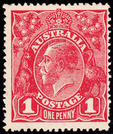 Australia 1914-24 MH Sc #21 1p George V Red Variety - Neufs
