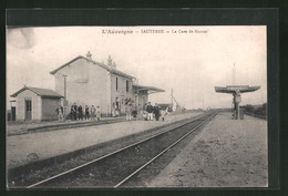 CPA Manzat, La Gare, La Gare - Manzat