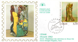 &#9989; " LE POUCE De CESAR " Sur Enveloppe 1er Jour Sur Soie De 1997. N° YT 3104. Parfait état. FDC - Beeldhouwkunst