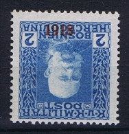 Österreichisch- Bosnien Und Herzegowina Mi 148 K MH/* , Kopfstehende Aufdruck - Unused Stamps