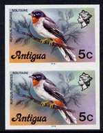 Antigua 1976 Solitaire Bird 5c (with Imprint) U/m Imperforate Pair (as SG 474B) - Andere & Zonder Classificatie