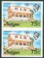 Antigua 1976 Premier's Office 75c (without Imprint) U/m Imperforate Pair (as SG 482A) - Andere & Zonder Classificatie