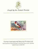 Antigua 1976 Solitaire Bird 5c (with Imprint) Imperf Proof On Format International Proof Card (as SG 474B) - Other & Unclassified