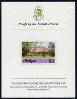 Antigua 1976 Government House $5 (with Imprint) Imperf Proof Mounted On Format International Proof Card - Otros & Sin Clasificación