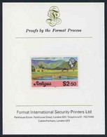 Antigua 1976 Irrigation Scheme $2.50 (with Imprint) Imperf Proof On Format International Proof Card (as SG 484B) - Autres & Non Classés