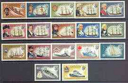 Antigua 1970 Ships & Explorers Definitive Set Complete 17 Values U/m, SG 269-85 - Other & Unclassified