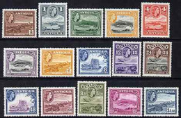 Antigua 1953-62 QEII Defs Complete Lightly Mounted Mint, SG 120a-34 - Other & Unclassified