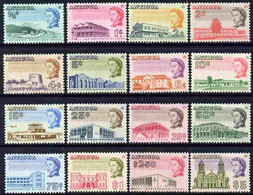 Antigua 1966-70 Pictorial Defs Complete, 16 Values U/m SG 180-95 - Sonstige & Ohne Zuordnung