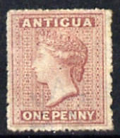 Antigua 1863 QV 1d Dull Rose Mounted Mint, SG6 - Altri & Non Classificati