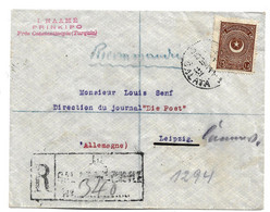 TUR117 / TÜRKEI - Einschreiben 1923, Konstantinople Nach Leipzig - Lettres & Documents