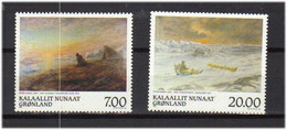 Greenland 1999 Paintings By Peter Rosing (1892-1965), Painter And Preacher., Mi 336-337 MNH(**) - Unused Stamps