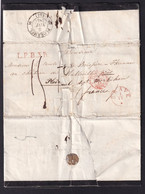 DDZ005 - NEDERLAND Lettre Précurseur Du Domaine De TONGELAAR Via GRAVE 1844 Vers Chateau De MALLEVILLE Près De PLOERMEL - ...-1852 Préphilatélie