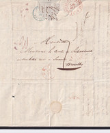 DDZ012 - NEDERLAND Lettre Précurseur Du Domaine De TONGELAAR Via GRAVE 1839 Vers BRUXELLES - ...-1852 Préphilatélie
