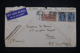 CANADA - Enveloppe D'Hôtel ( Illustration Au Verso ) De Vancouver Pour La France En 1939 Par Avion - L 96903 - Cartas