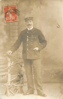 MARSEILLE SAINT PIERRE CARTE PHOTO EMPLOYE AU TRAMWAY 1911 - Other