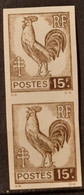 France 1944 Coq Et Marianne D'Alger N°647 Paire ** TB Cote Maury 140€ - 1944 Gallo E Marianna Di Algeri