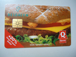 BELGIUM   USED CARDS ADVESTISING  FOOD - Otros & Sin Clasificación