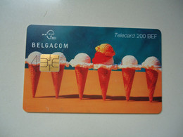 BELGIUM   USED CARDS ADVESTISING  FOOD - Zonder Classificatie