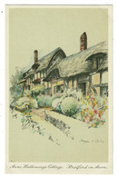 Ref 1484 - Stratford On Avon Postcard By Margorie C. Bates - Anne Hathaways Cottage - Warwickshire - Stratford Upon Avon