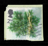 Ref 1485 - GB - 2nd Class 2002 Christmas Xmas Stamp - Major Printing Flaw Error - Abarten & Kuriositäten