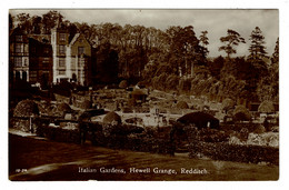 Ref 1486 - Real Photo Postcard - Italian Gardens Hewell Grange - Redditch Worcestershire - Altri & Non Classificati