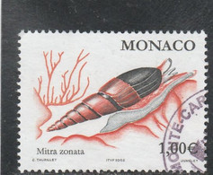 MONACO 2002 COQUILLAGE YT 2329 OBLITERE - Gebraucht