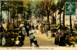 Tours * Le Boulevard Béranger * Le Marché Aux Fleurs - Tours