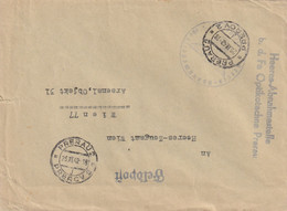 Bohême Et Moravie Lettre Censurée Feldpost Prerau Pour L'Autriche 1942 - Covers & Documents
