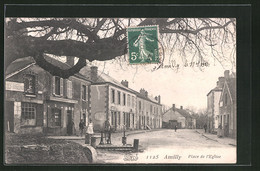 CPA Amilly, Place De L`Eglise - Amilly