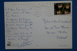 R23 NOUVELLE CALEDONIE BELLE CARTE 1996 NOUMEA POUR TRIEL FRANCE + AFFRANCH PLAISANT - Brieven En Documenten