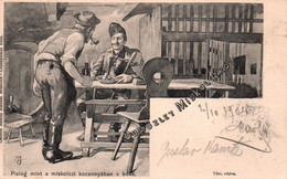 Hungary Illustration J.K. - Üdvözlet Miskolczrol - Pislog Mint A Miskolczi Kocsonyabab A Béka (bonbon De Miskolc) - Hungría