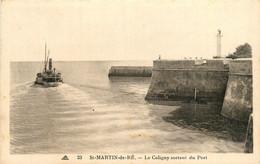 St Martin De Ré * Le Coligny Sortant Du Port - Saint-Martin-de-Ré
