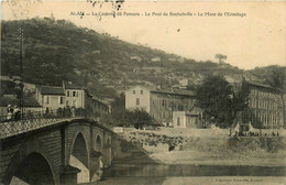 Alais * Alès * Vue Sur La Caserne Du Pensera * Le Pont De Rochebelle * Le Mont De L'ermitage - Alès
