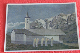 Aosta Giomein La Casa Alpina S. Bernardo Di Illustratore D. M. Tartarini NV - Autres & Non Classés