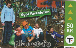 Faroe Islands, OR-004, 50 Kr ,  Planet.fo, Children, 2 Scans. - Isole Faroe