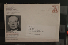 Deutschland 1982, Ganzsache: Medizin, Ärzte, Wertstempel 35 Pf. Schloß Lichtenstein, MiNr. 1139, Gebühr Bezahlt - Private Covers - Used