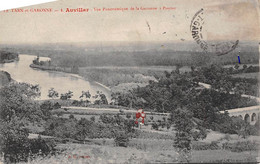 Auvillar          82        Vue Panoramique De La Garonne         ( Voir Scan) - Auvillar