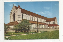 Cp, 89 , PONTIGNY , L'église Abbatiale , Voyagée 1989 - Pontigny